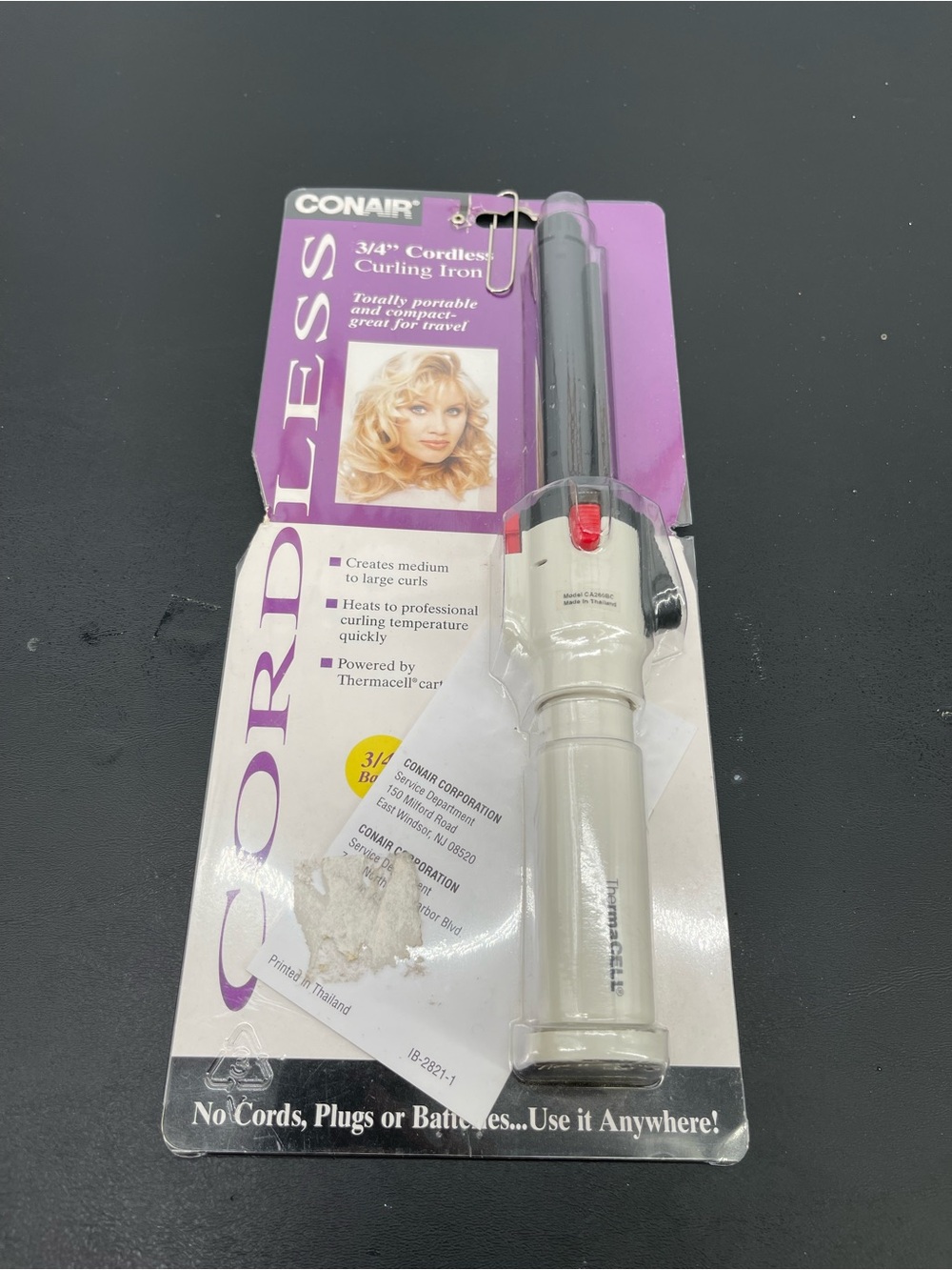 Vintage Conair Cordless 3/4" Curling Iron